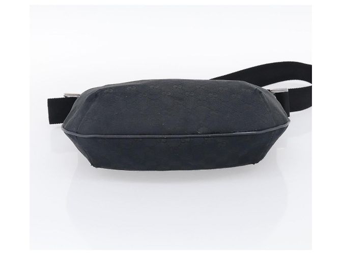 GUCCI GG Canvas Shoulder Bag Black Silver 181092 - view 9