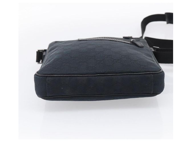 GUCCI GG Canvas Shoulder Bag Black Silver 92551 - vista 10