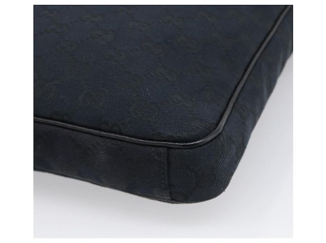 GUCCI GG Canvas Shoulder Bag Black Silver 92551 - vista 13