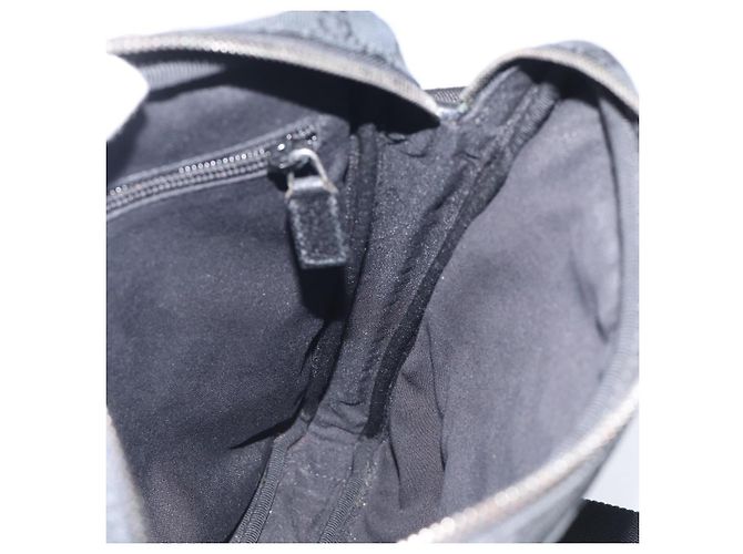 GUCCI GG Canvas Shoulder Bag Black Silver 92551 - vista 19