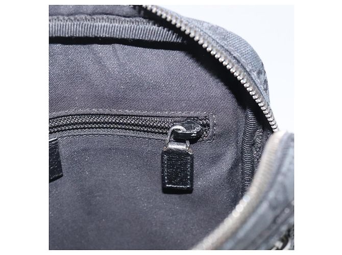 GUCCI GG Canvas Shoulder Bag Black Silver 92551 - vista 21