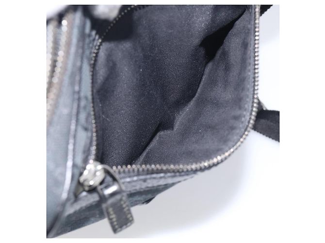 GUCCI GG Canvas Shoulder Bag Black Silver 92551 - vista 23
