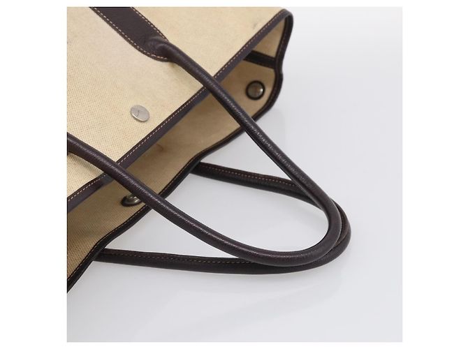 Hermès HERMES Sac à main Garden Party Canvas Beige Silver - vue 7