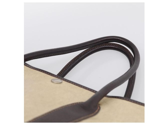 Hermès HERMES Sac à main Garden Party Canvas Beige Silver - vue 8
