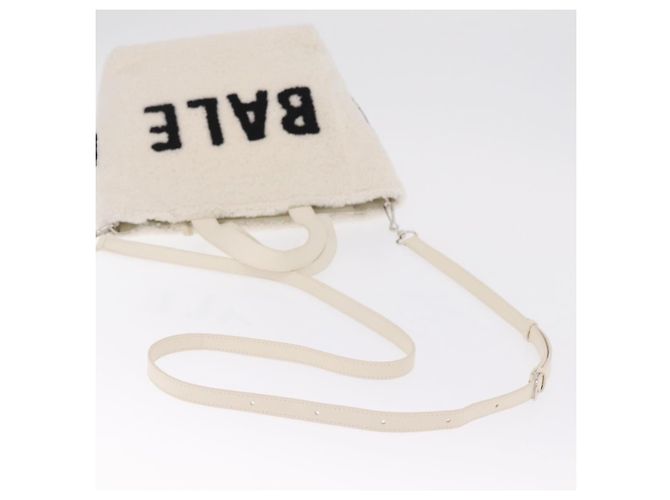 Balenciaga Sac à Main Shearing White Silver 532873 - vue 9
