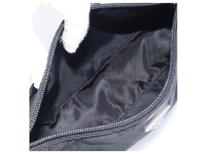 PRADA Bolsa de Acessórios Nylon Black Silver - vista 10