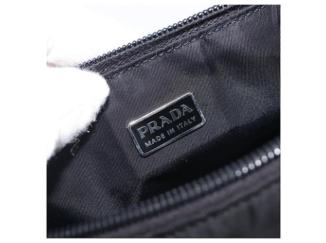 PRADA Bolsa de Acessórios Nylon Black Silver - vista 22