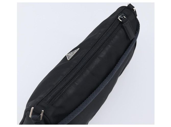 PRADA Bolsa de Acessórios Nylon Black Silver - vista 6