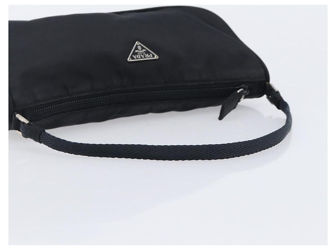 PRADA Bolsa de Acessórios Nylon Black Silver - vista 8