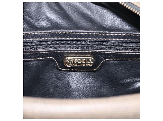 FENDI Bolso de Mano Canvas 2way Marrón Tono Dorado - vista 17
