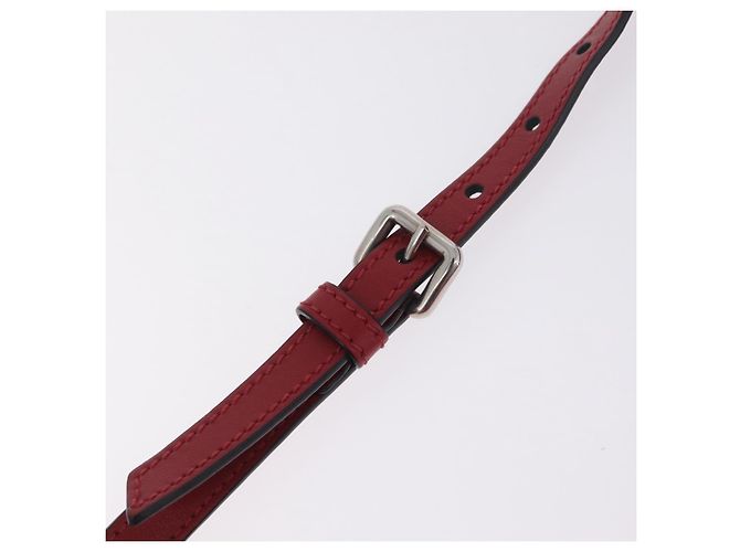 Miu Miu Shoulder Bag Leather Red Silver - vista 15