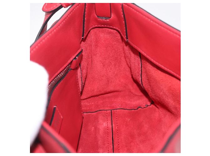 Miu Miu Shoulder Bag Leather Red Silver - vista 22