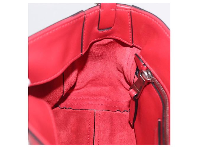 Miu Miu Shoulder Bag Leather Red Silver - vista 23