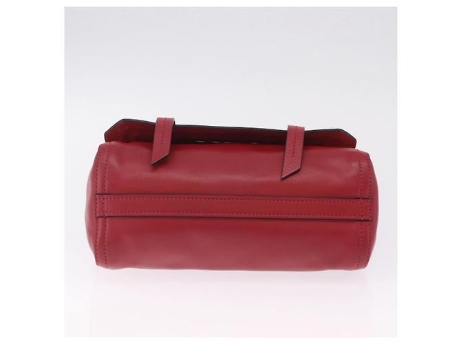 Miu Miu Shoulder Bag Leather Red Silver - vista 5