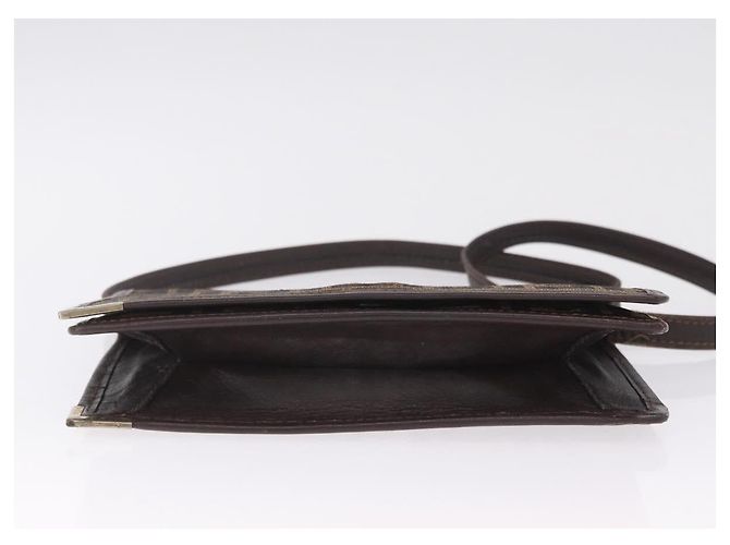 FENDI Zucca Canvas Shoulder Bag Brown Black - view 11