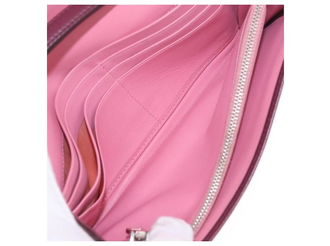 Miu Miu Matelasse Chain Wallet Leather Pink Silver - vista 23
