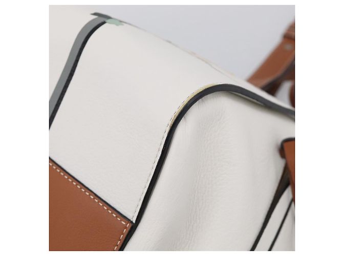 LOEWE Hammock Mini Hand Bag Leather 2way White Silver - vista 16