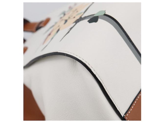 LOEWE Hammock Mini Hand Bag Leather 2way White Silver - vista 17