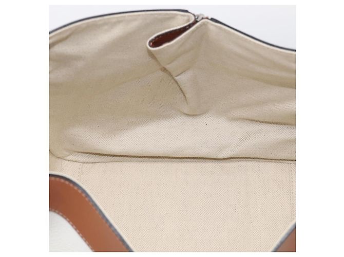 LOEWE Hammock Mini Hand Bag Leather 2way White Silver - vista 24