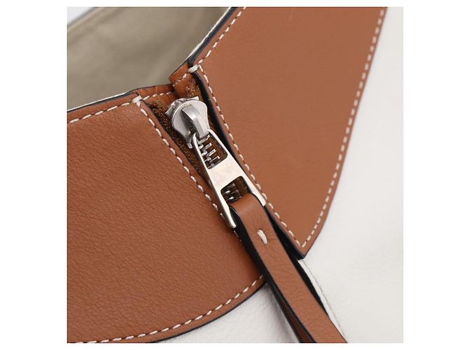 LOEWE Hammock Mini Hand Bag Leather 2way White Silver - vista 27