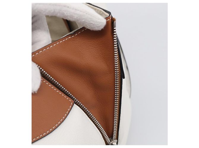 LOEWE Hammock Mini Hand Bag Leather 2way White Silver - vista 30