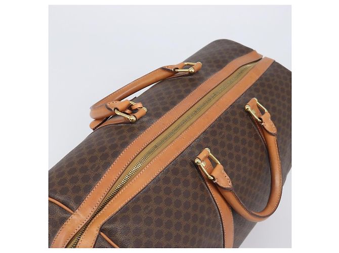 Céline CELINE Macadam Boston Bag PVC Brown Gold Tone - vista 6