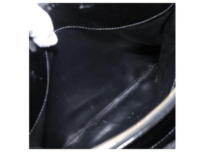 CHANEL COCO Mark Tote Bag Patent Black Gold Tone CC - vista 27