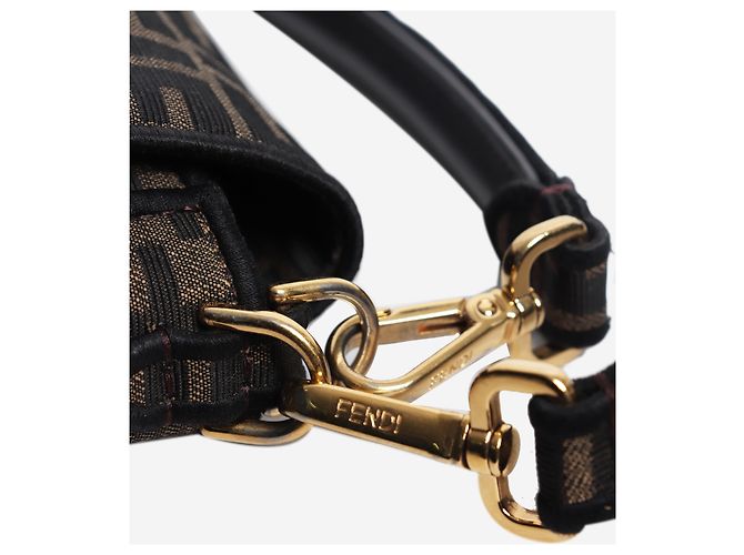 Fendi Bolso de hombro Baguette en jacquard FF marrón - vista 6