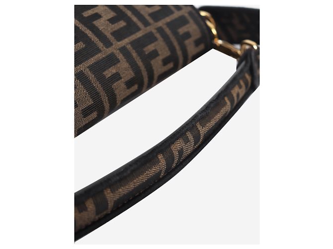 Fendi Bolso de hombro Baguette en jacquard FF marrón - vista 7