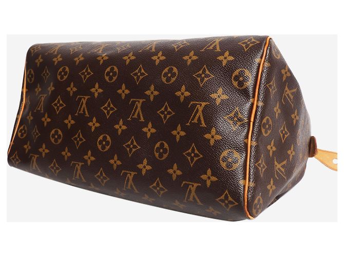 Louis Vuitton Borsa Speedy con manico in tela Monogram marrone - vista 10