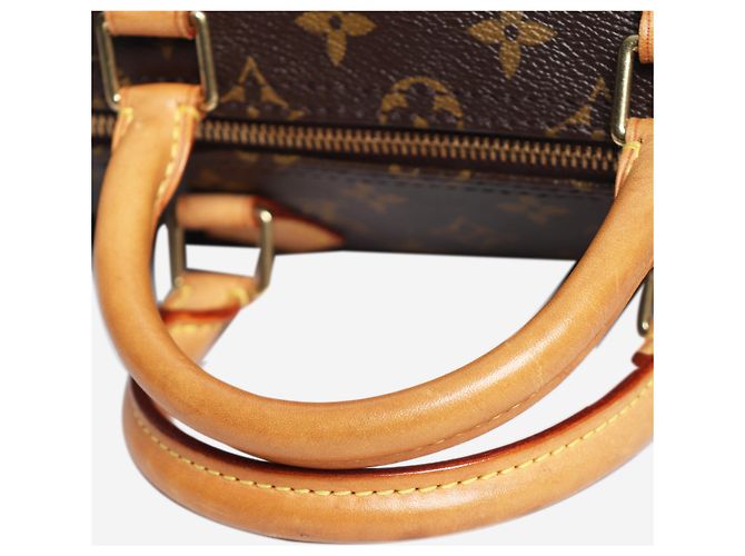 Louis Vuitton Borsa Speedy con manico in tela Monogram marrone - vista 6