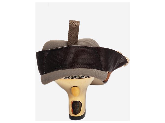 Fendi Escarpins Colibrì à pied-de-poule marron - taille EU 40 - vue 3