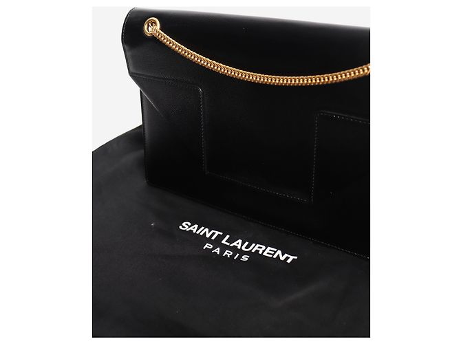 Autre Marque Sac à épaule Betty en cuir grainé de poudre noir - vue 7