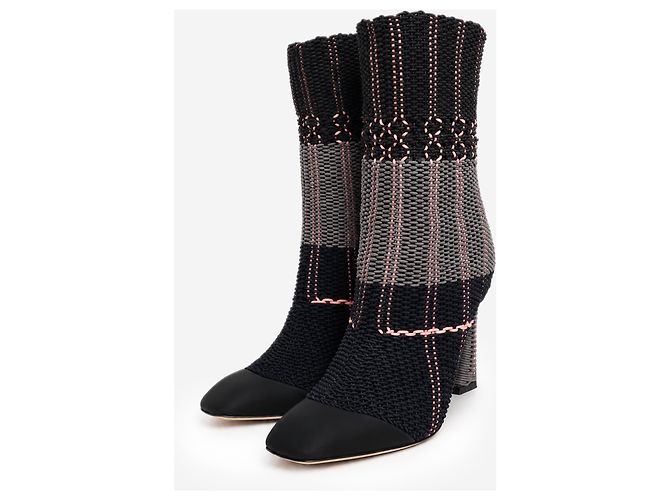 Dior Gewebe-Stiefeletten in Navy - size EU 38 - Ansicht 2