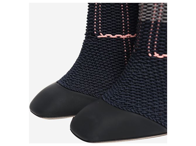 Dior Gewebe-Stiefeletten in Navy - size EU 38 - Ansicht 4