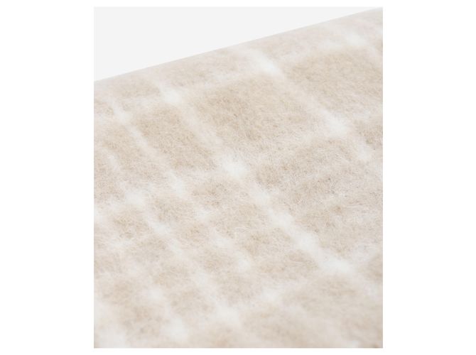 Jacquemus L'Echarpe Carro Schal beige kariert - Ansicht 2