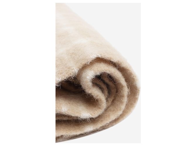 Jacquemus L'Echarpe Carro Schal beige kariert - Ansicht 5
