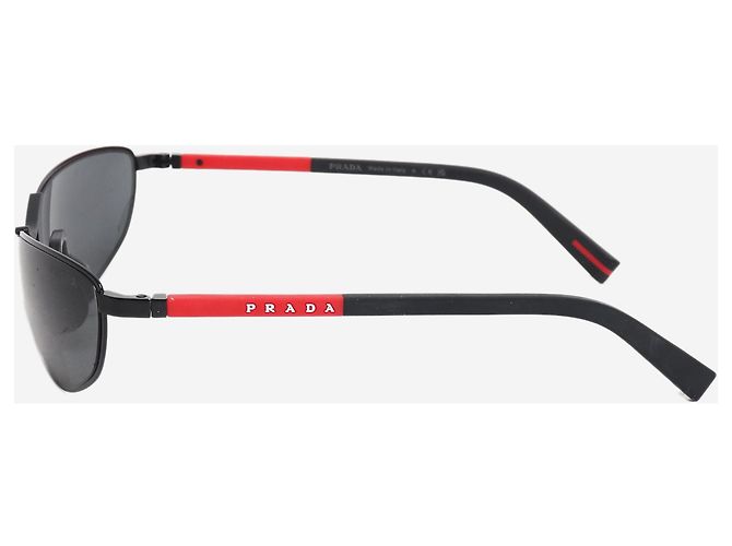 Prada Óculos de sol Black Linea Rossa SPS 55Z - vista 4