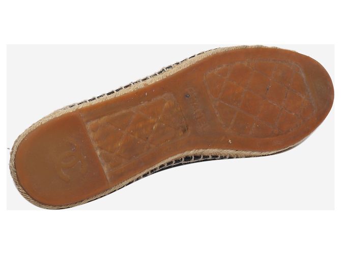 Chanel CC Espadrilles aus schwarzem Lammleder - Größe EU 42 - Ansicht 5