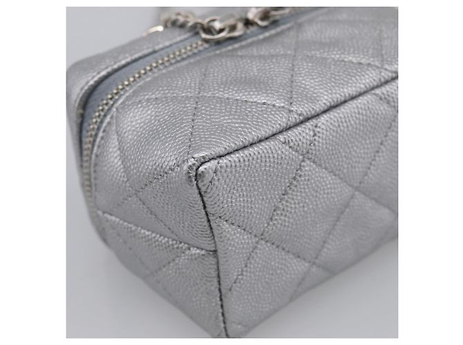 CHANEL Matelasse Chain Shoulder Vanity Pouch Caviar Skin 2way CC - vista 13