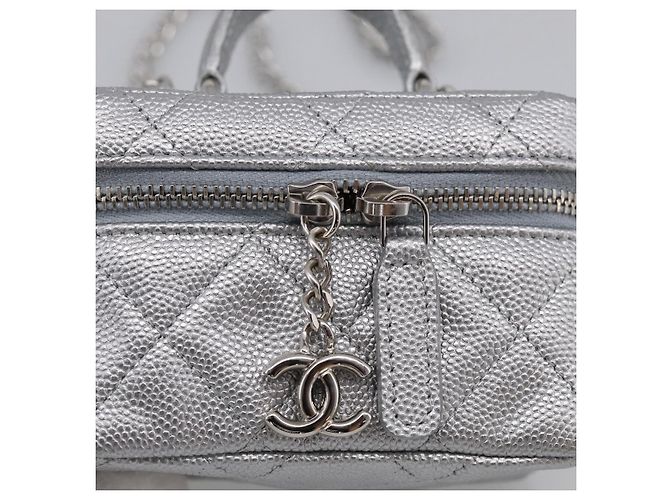 CHANEL Matelasse Chain Shoulder Vanity Pouch Caviar Skin 2way CC - vista 16