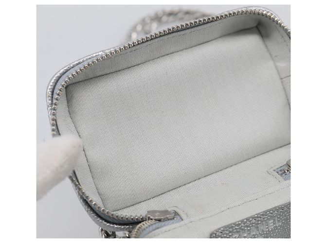 CHANEL Matelasse Chain Shoulder Vanity Pouch Caviar Skin 2way CC - vista 18