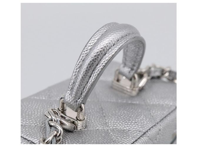 CHANEL Matelasse Chain Shoulder Vanity Pouch Caviar Skin 2way CC - vista 7