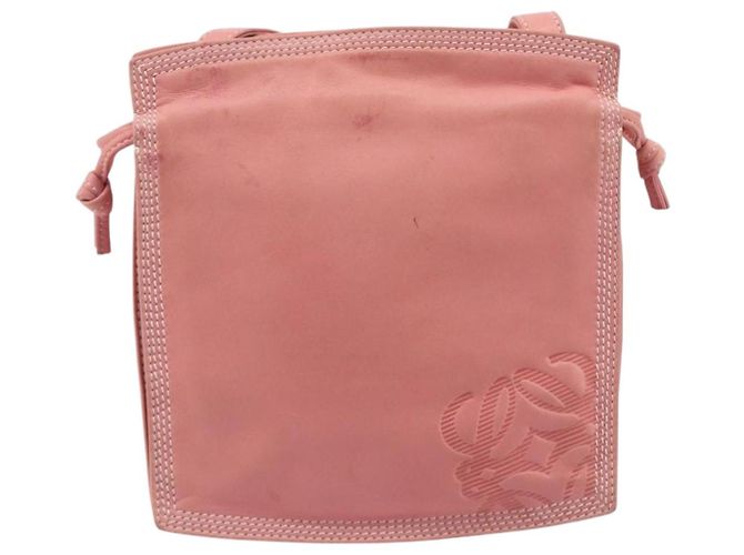 LOEWE Shoulder Bag Leather Pink Gold - vista 2