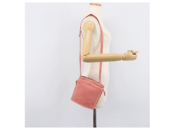 LOEWE Shoulder Bag Leather Pink Gold - vista 26