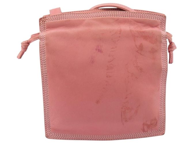 LOEWE Shoulder Bag Leather Pink Gold - vista 3