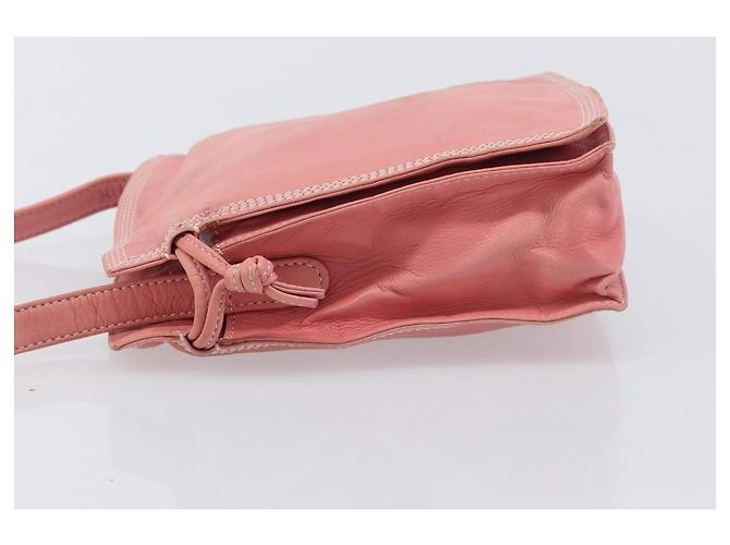 LOEWE Shoulder Bag Leather Pink Gold - vista 6