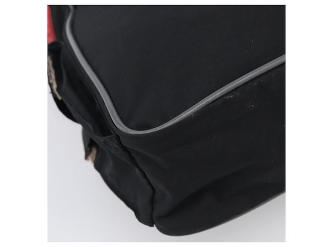 PRADA Schultertasche Nylon Black Silver - Ansicht 15