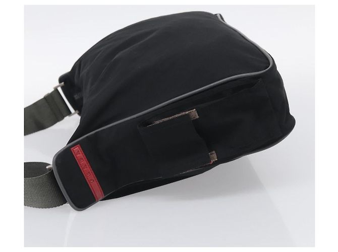 PRADA Schultertasche Nylon Black Silver - Ansicht 3