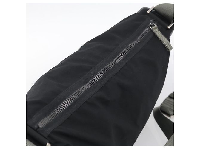 PRADA Schultertasche Nylon Black Silver - Ansicht 6